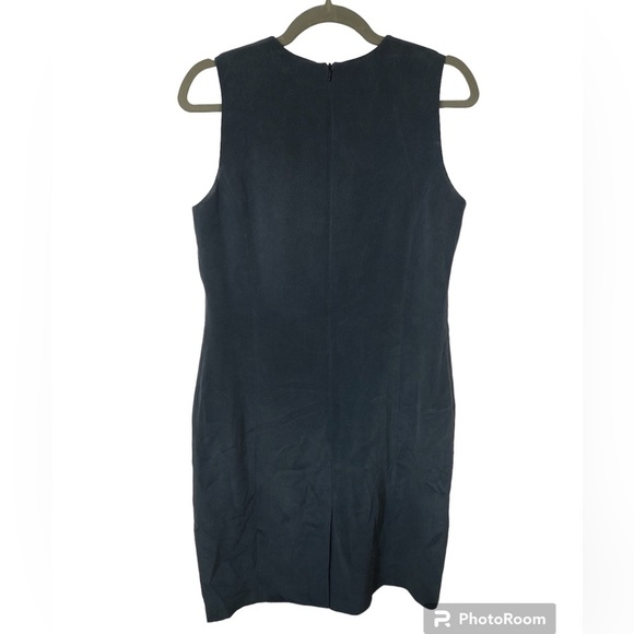 Chaus Dress Silk Sheath Classic V Neck Lined Business Career - Picture 2 of 8